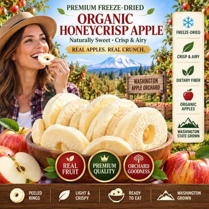 Organic Freeze-Dried Honeycrisp Apple Rings-Zuckerberg