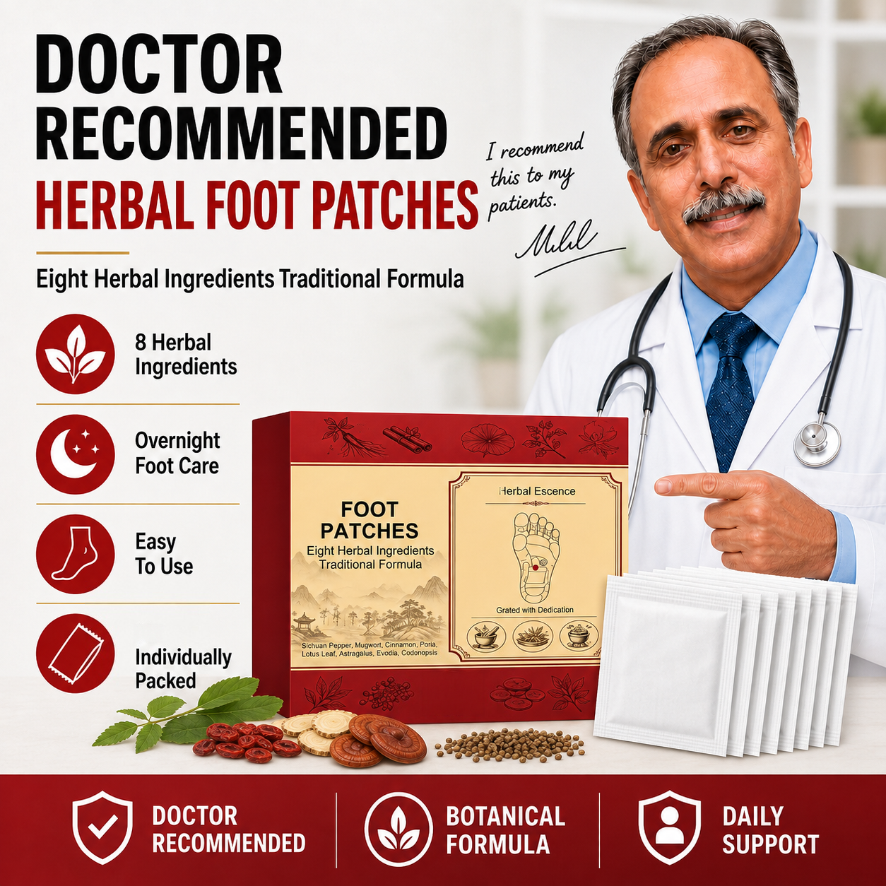 Herbal Foot Patches – Overnight Relaxing Foot Care Patches-Zuckerberg
