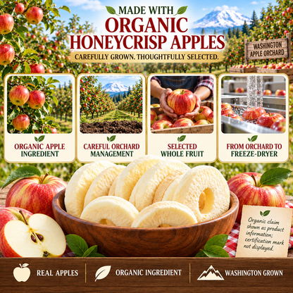 Organic Freeze-Dried Honeycrisp Apple Rings-Zuckerberg
