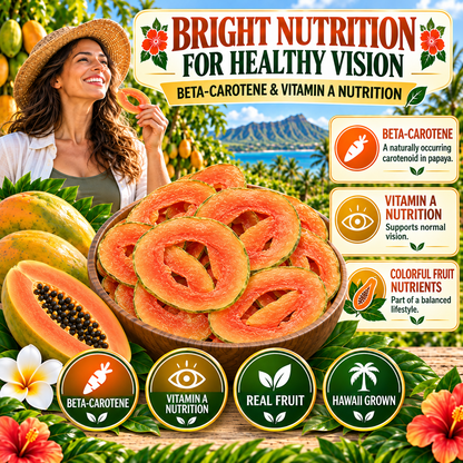 Premium Dried Papaya Slices – Natural Tropical Fruit Snack With Dietary Fiber & Antioxidant Nutrition -$AC