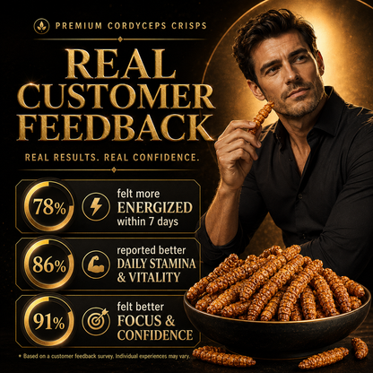 Premium Cordyceps Crisps | Men’s Daily Vitality & Stamina Herbal Snack-Zuckerberg