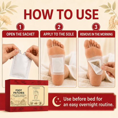 Herbal Foot Patches – Overnight Relaxing Foot Care Patches-Zuckerberg
