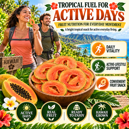 Premium Dried Papaya Slices – Natural Tropical Fruit Snack With Dietary Fiber & Antioxidant Nutrition -$AC
