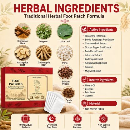 Herbal Foot Patches – Overnight Relaxing Foot Care Patches-Zuckerberg