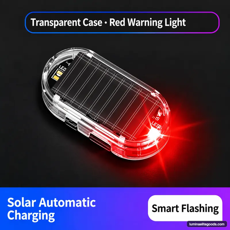 【50% OFF】Solar-Powered Simulated Car Alarm Light – Buy 2, Get 2 Free-V