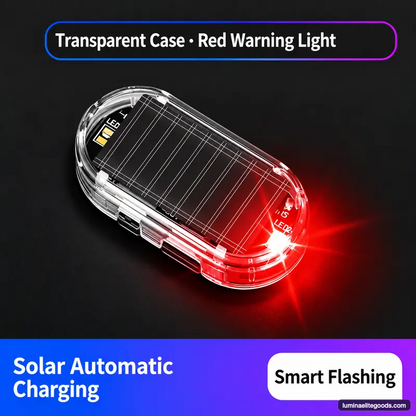 【50% OFF】Solar-Powered Simulated Car Alarm Light – Buy 2, Get 2 Free-V