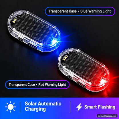 【50% OFF】Solar-Powered Simulated Car Alarm Light – Buy 2, Get 2 Free-V