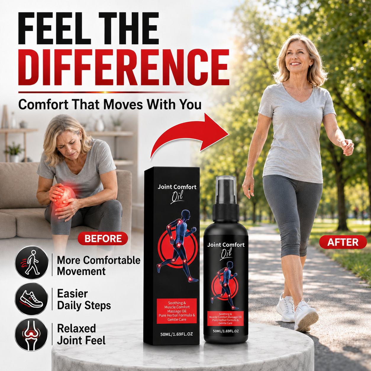 Move Freely Again | Everyday Comfort for Knees, Back & Shoulders-YH
