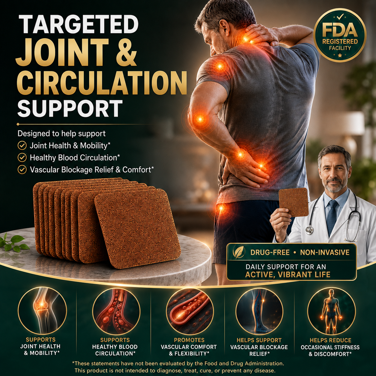 Move Freely Again | Targeted Comfort for Stiff Joints, Cold Hands & Heavy Steps-YH