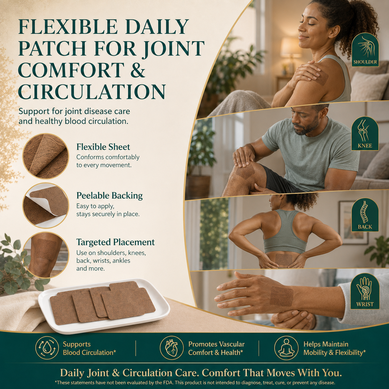 Move Freely Again | Targeted Comfort for Stiff Joints, Cold Hands & Heavy Steps-YH