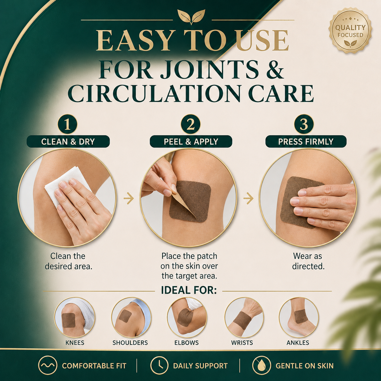Move Freely Again | Targeted Comfort for Stiff Joints, Cold Hands & Heavy Steps-YH