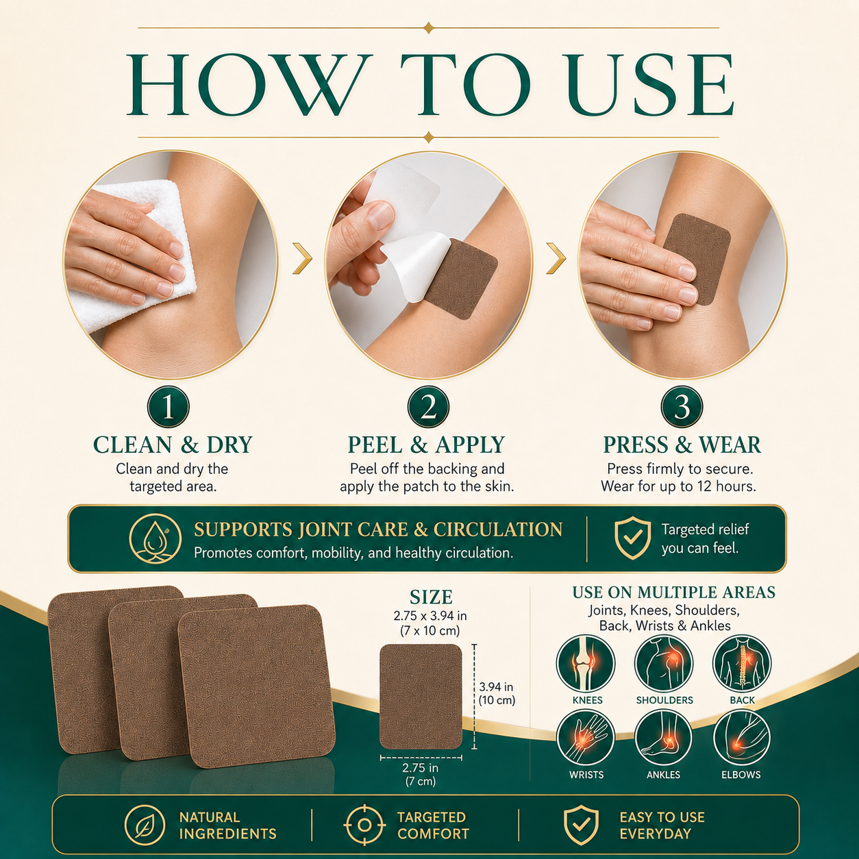 Move Freely Again | Targeted Comfort for Stiff Joints, Cold Hands & Heavy Steps-YH