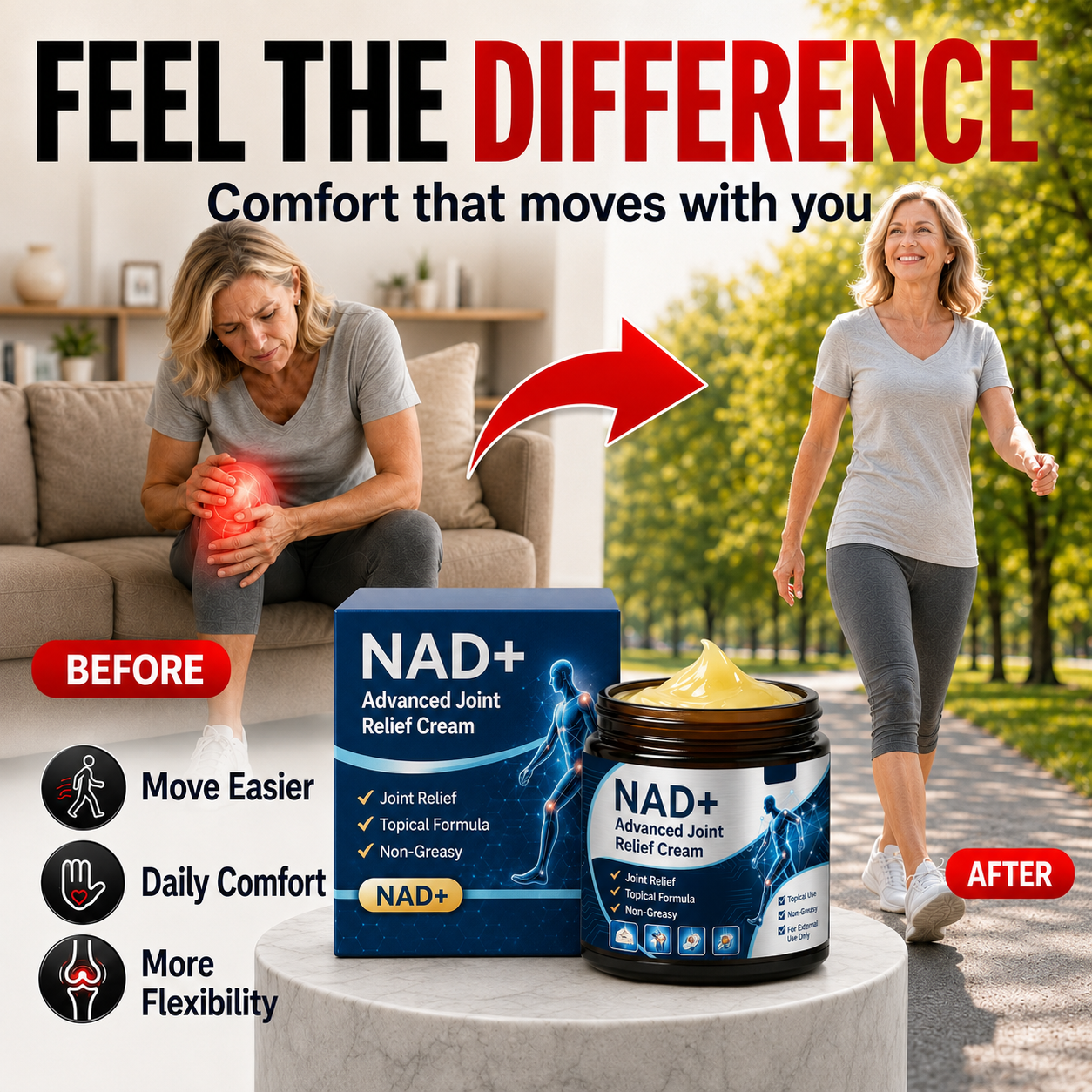 Move Freely Again | Everyday Comfort for Knees, Back & Shoulders-YH