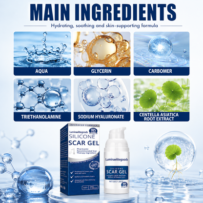 Advanced Silicone Scar Gel | Helps Soften, Smooth & Improve the Look of New and Old Scars-Zuckerberg