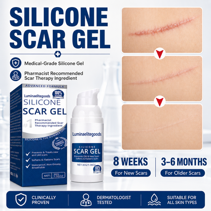 Advanced Silicone Scar Gel | Helps Soften, Smooth & Improve the Look of New and Old Scars-Zuckerberg