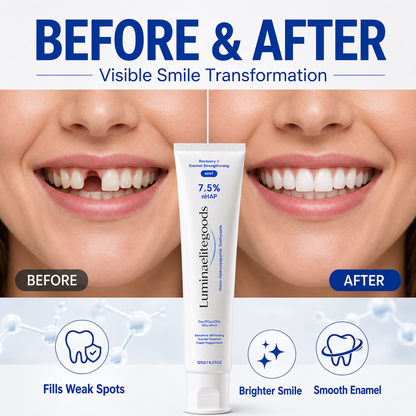 7.5% nHAP Enamel Strengthening Toothpaste | Helps Reinforce Weak Enamel, Smooth Surface Stains & Support a Brighter Smile-Zuckerberg