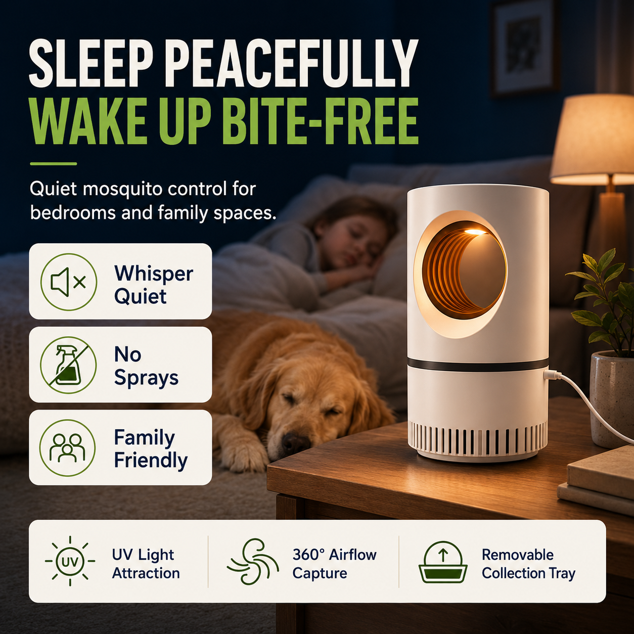 360° Suction UV Mosquito Trap-Zuckerberg