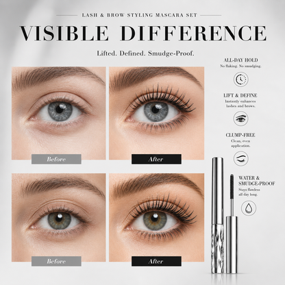 💄 24H Waterproof Mascara – Long-Lasting Volume, Length & Defined Clump-Free Lashes-YH