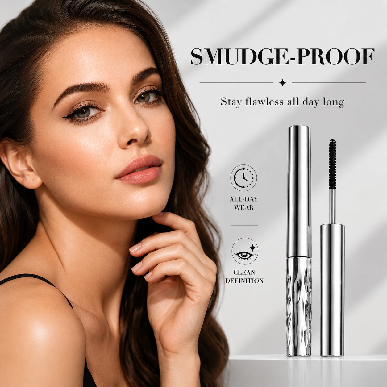 💄 24H Waterproof Mascara – Long-Lasting Volume, Length & Defined Clump-Free Lashes-YH