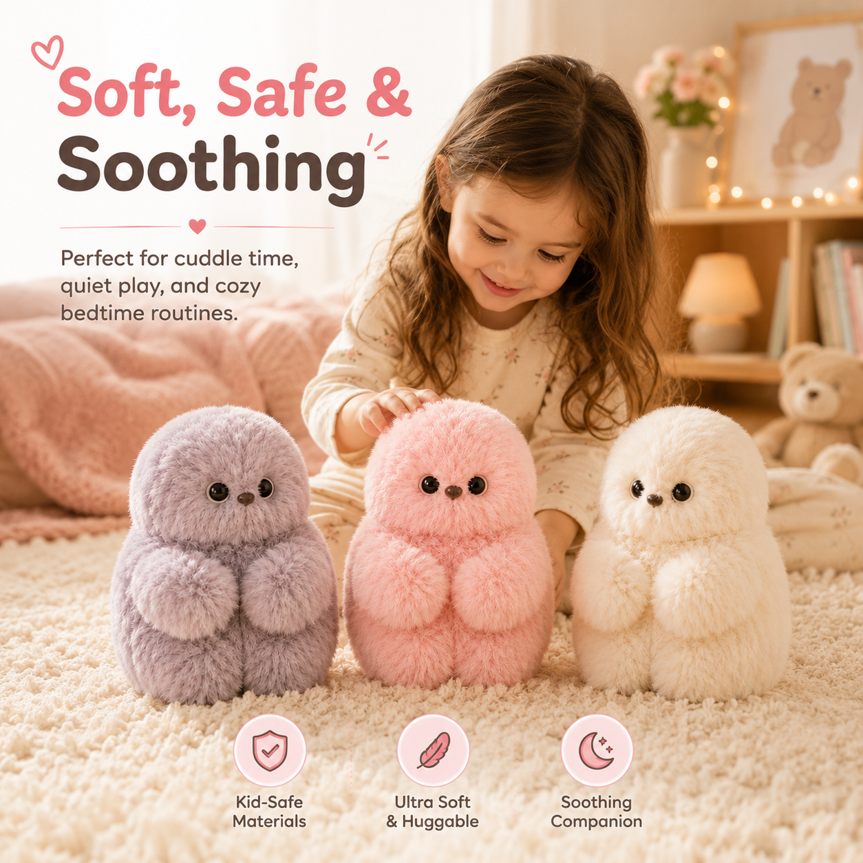 👀Cute AI shy Emotional companionship robot doll bag charm plush toy👜-It can sing, turn its head, and learn to speak🤖-V