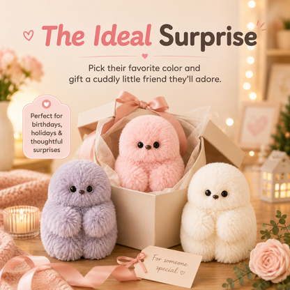 👀Cute AI shy Emotional companionship robot doll bag charm plush toy👜-It can sing, turn its head, and learn to speak🤖-V