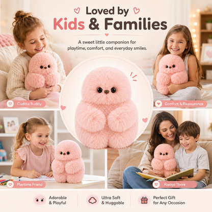 👀Cute AI shy Emotional companionship robot doll bag charm plush toy👜-It can sing, turn its head, and learn to speak🤖-V
