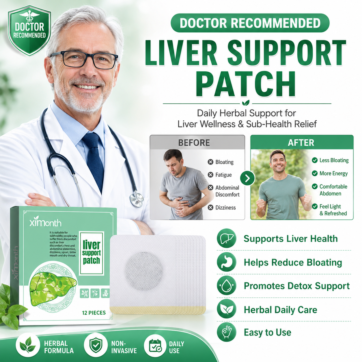 🌙 Liver Support Patch — Detox Your Liver While You Sleep-Zuckerberg