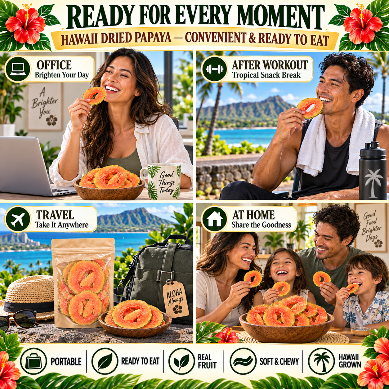 Dried papaya everyday snack occasions